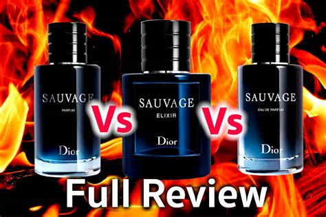 dior sauvage edt vs edp vs parfum vs elixir|difference between sauvage and elixir.